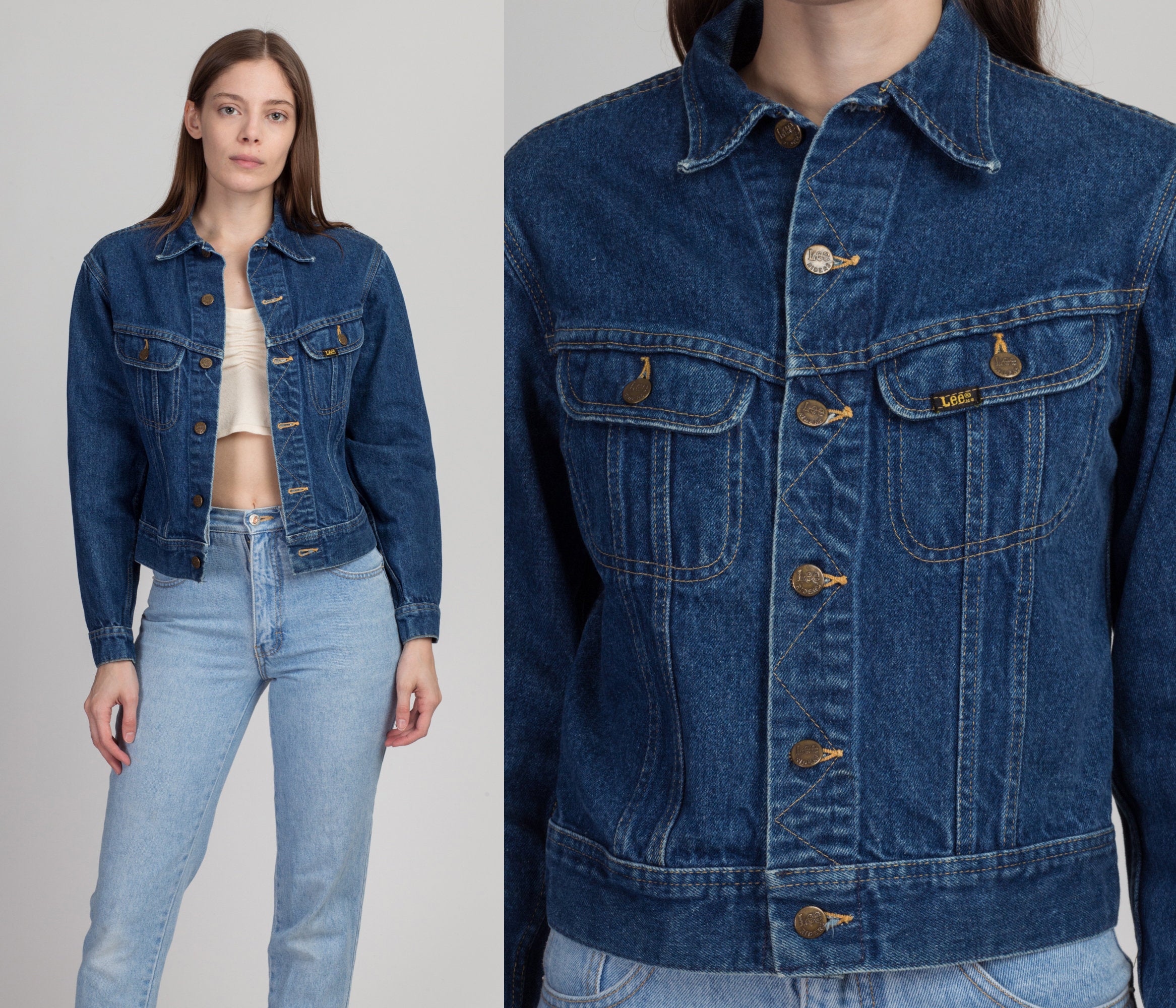 American retro high street trendy brand oversize workwear washed distr – Lee  Nhi Boutique